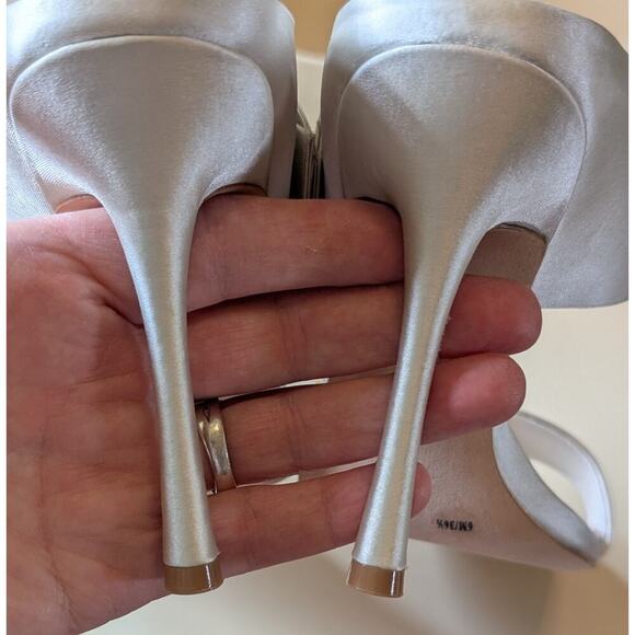 Imagine Vince Camuto IM-WESTCOTT Heels Shoes 6M Ivory Satin - Picture 9 of 12
